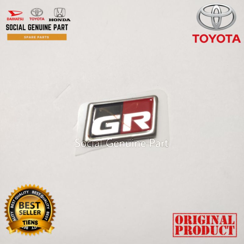 Logo Emblem stir type GR Untuk semua mobil Type GR original