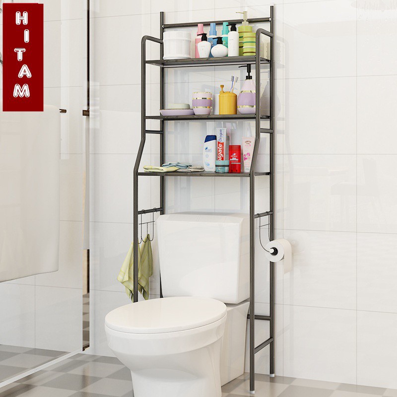 homihomi Rak Sabun Kamar Mandi Mesin Cuci Toilet Organizer Besi RM003 Kuat Awet