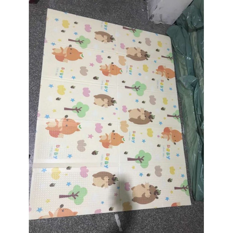 MATRAS PLAYMAT TIKAR BUSA LIPAT / TIKAR POLIFOAM TEBAL BERMOTIF 2 IN 1 (BOLAK BALIK)