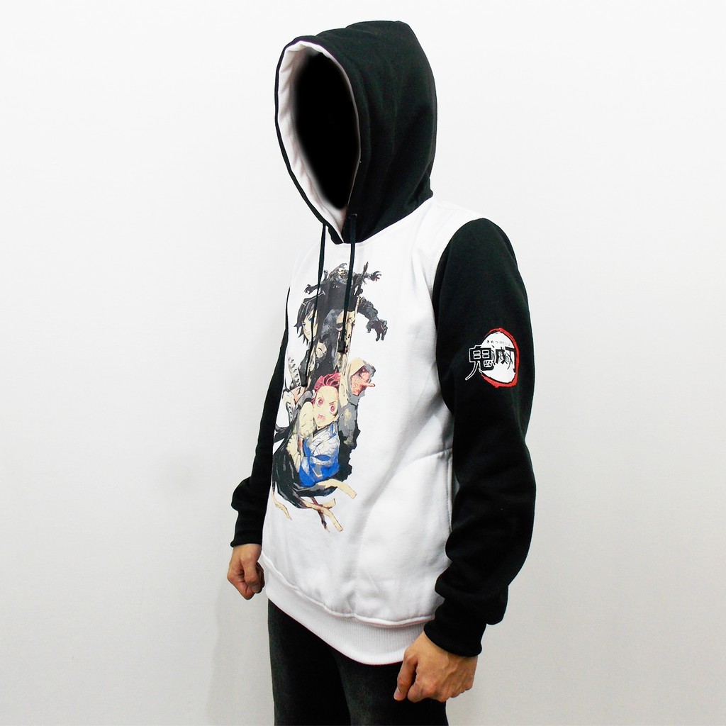 JAKET ANIME DEMON SLAYER - JAKET KIMETSU NO YAIBA - SWEATER HOODIE DEMON SLAYER - JAKET PRIA 02