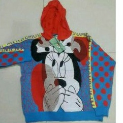Sweater rajut Minnie Disney hoodie
