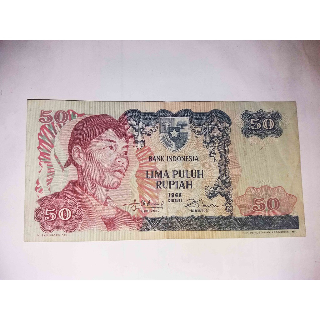 UANG KUNO 50 RUPIAH TAHUN 1968 SUDIRMAN