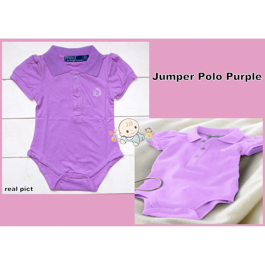 Jumper Anak Bayi Ungu Polo 1 - 2 Tahun Baby Toddler