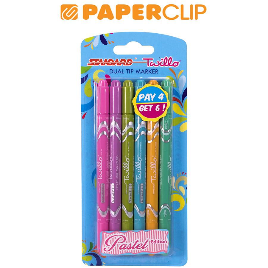 

MARKER STANDAR TWILLO 6 PASTEL ED