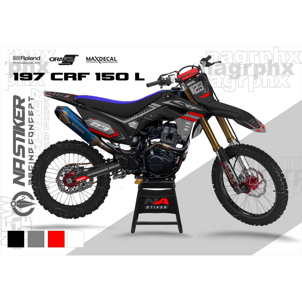 DECAL CRF FULLBODY - DECAL STICKER CRF 150 L SIMPLE CRF-197