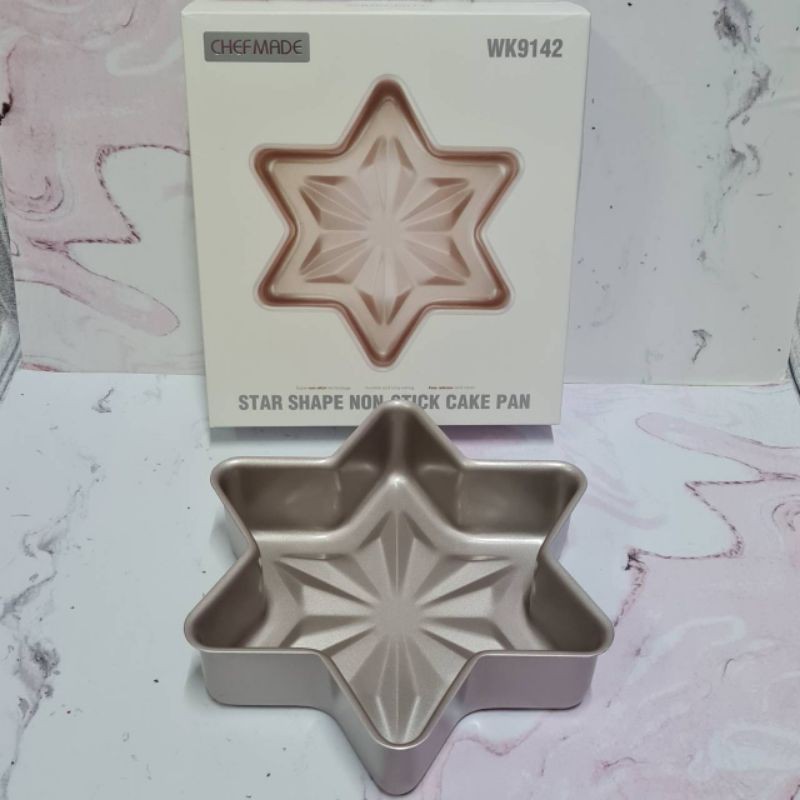 chefmade STAR cake mold bake pan wk9142/ loyang roti kue tanpa sambungan