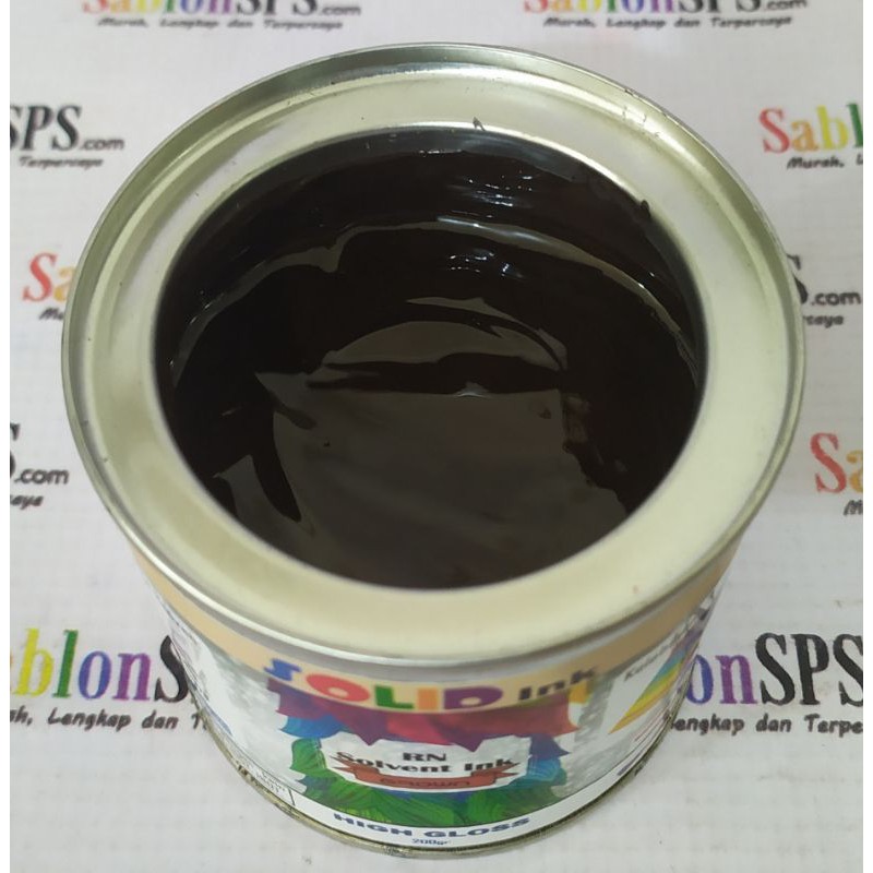 TINTA SABLON PVC SOLVENT BASED 200 gr BROWN COKLAT KERTAS VINYL AKRILIK KULIT SINTETIS