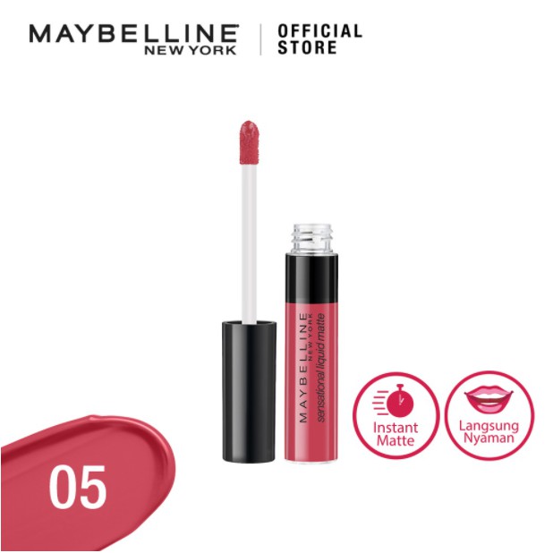 Maybelline Color Sensational Liquid Lipstick Make Up Lipstik (Matte Lipcream) - Sensationally Me