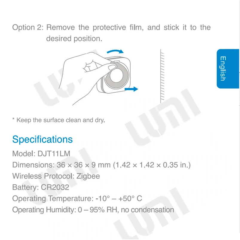 114 AQARA Vibration Shock Sensor Built In Gyro Motion