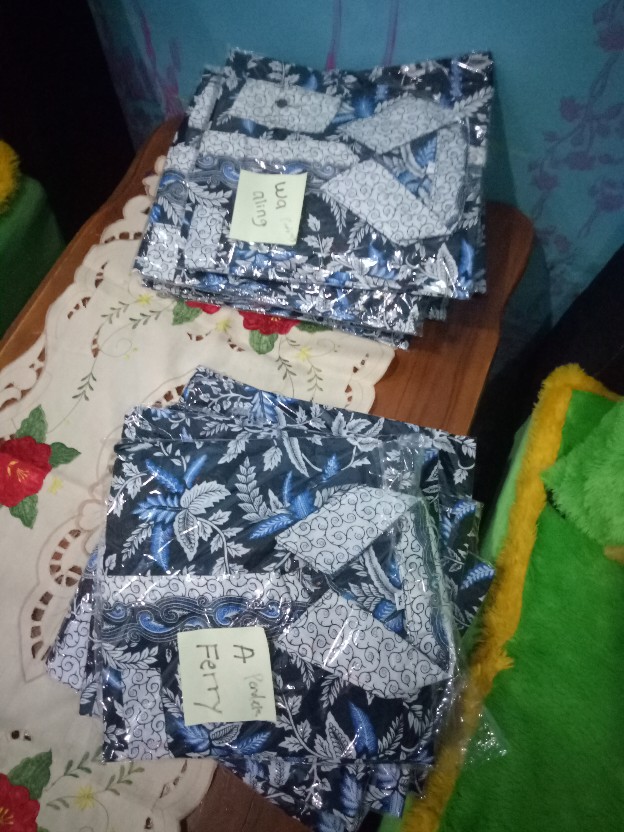 Bswart Batik Hrb026 Kenongo Hem Pendek Padi Pekalongan M L Xl Batik Pria Murah Modern Grosir Eceran