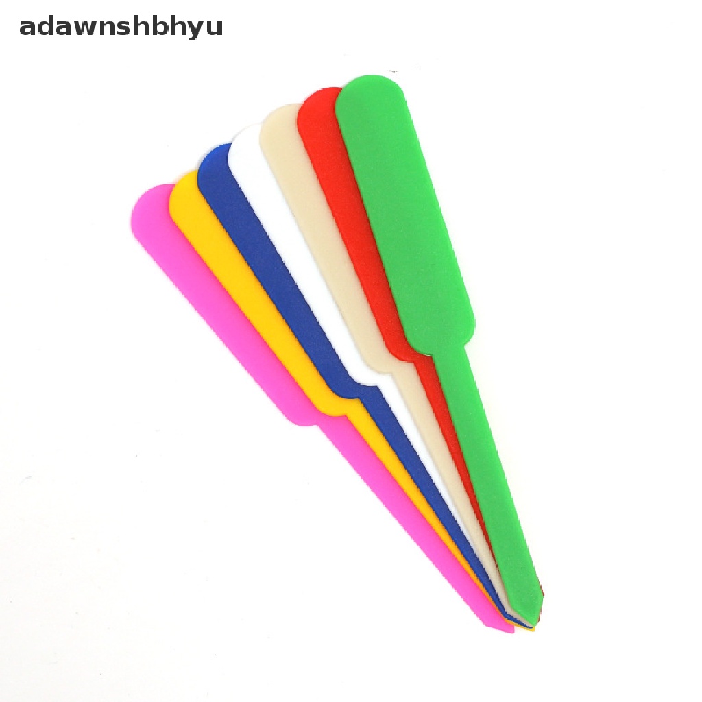 Adawnshbhyu 100PCS Label Tanaman Taman Tag Plastik Tahan Air Penanda Pembibitan Pot Bunga