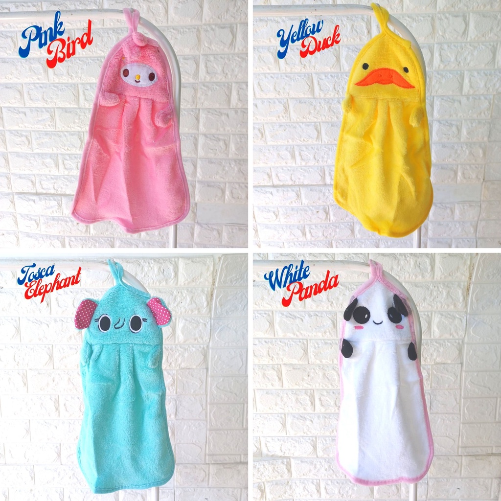 Lap Tangan Handuk KARAKTER Lucu Karakter Pengering Basah chn wastafel dapur cuci tangan hand towel