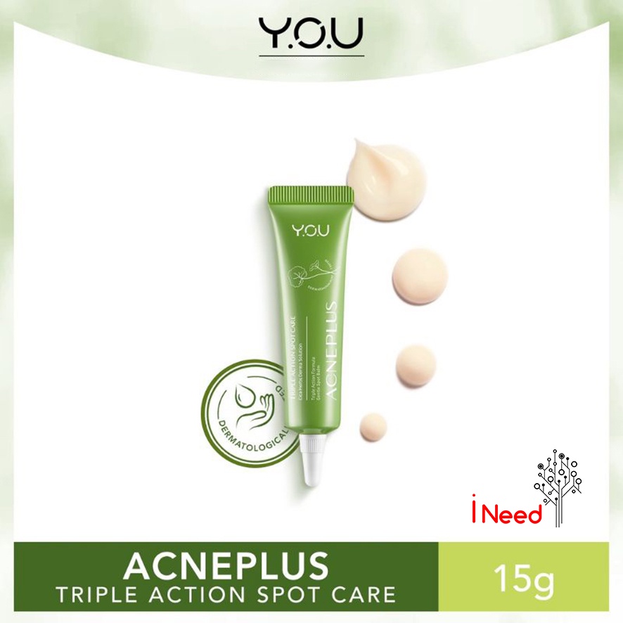 (INEED) YOU AcnePlus Triple Action Spot Care 15gr Gel Jerawat - Acne Spot Gel