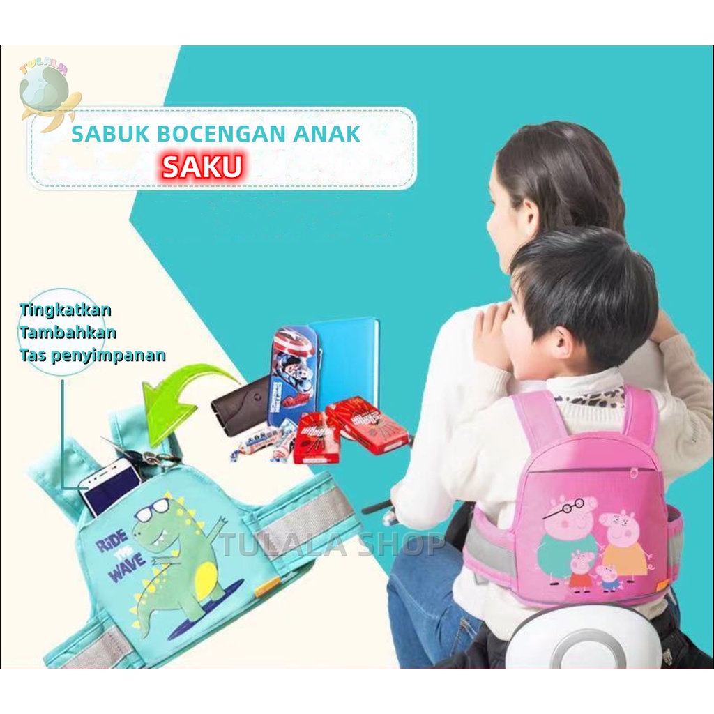 [TULALA SHOP]SABUK BONCENGAN ANAK DI MOTOR / SABUK BONCENGAN ANAK / SABUK BONCENG MOTOR ANAK BISA PAKAI DIDEPAN DAN BELAKANG / SABUK BERKENDARA/SABUK PENGAMAN/SABUK BOCENGAN SAKU/