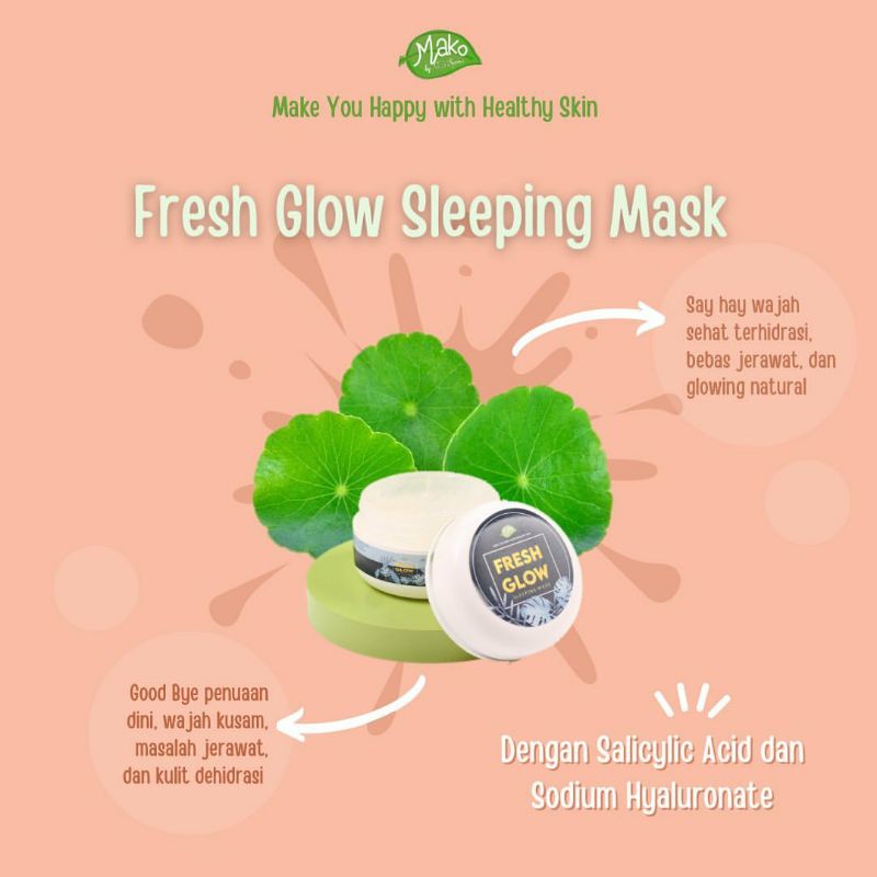 (READY STOCK) MAKO BY SERIS Fresh Glowy Skin Day Night Cream &amp; Sleeping Mask