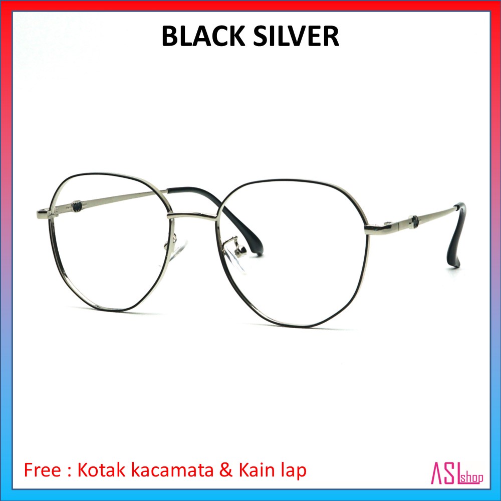 FRAME DAN KACAMATA MINUS KOREA (6873 )+ LENSA BLUERAY/PHOTOCROMIC