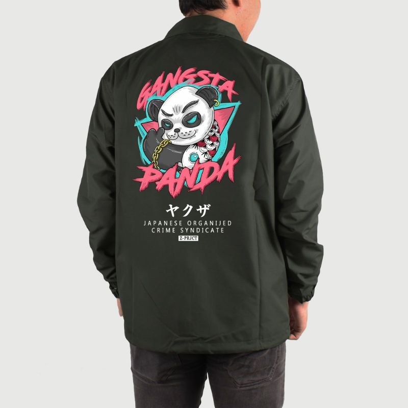 Jaket Coach Japan Gangsta Panda / Jacket Coach Jepang / Coach Anime