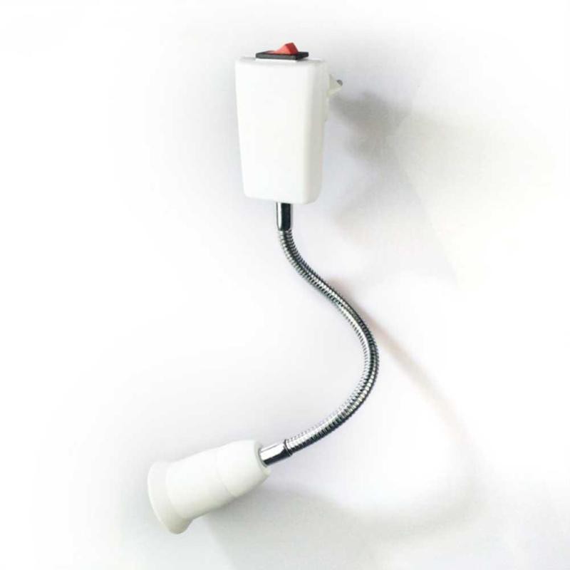 Adapter Ekstensi Bohlam E27 EU Plug 20cm / Fitting Lampu