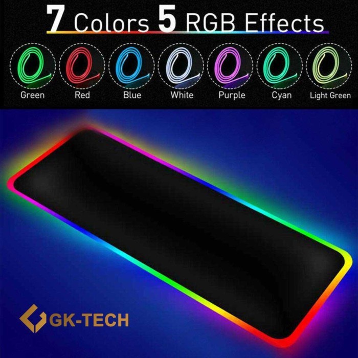 Mouse pad Gaming RGB XL Glowing LED High Precision Mousepad