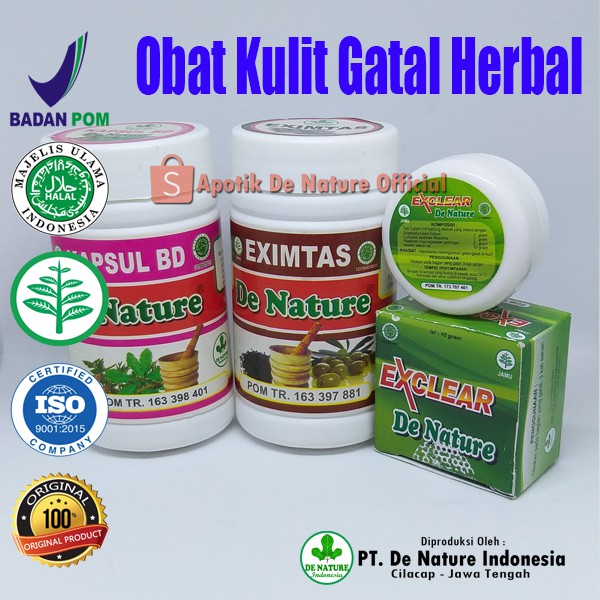 Obat Gatal Ampuh Herbal Eksim Infeksi Jamur Skabies Original De Nature