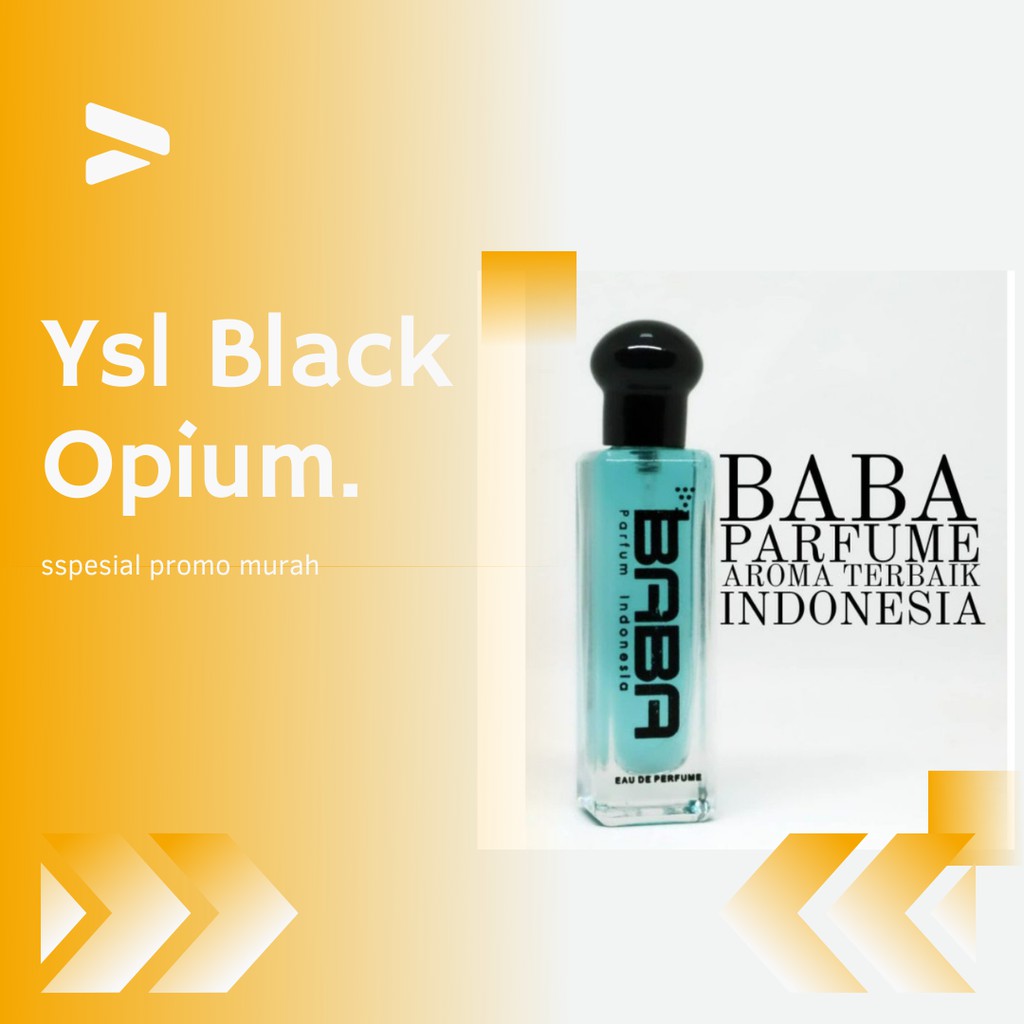 Parfum Farfum Perempuan Wanita Baba Black Opium Murah Berkwalitas Original  35ml / Parfume Baba IMJ