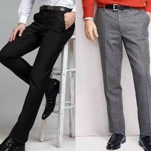 Celana Kerja Pria Slim Fit bahan Wool big size-Celana Kerja pria jumbo