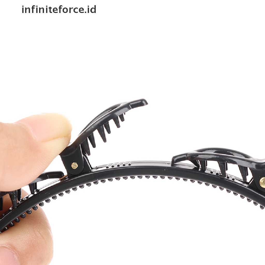 Infiniteforce.id Klip Jepit Rambut Wanita Warna Hitam