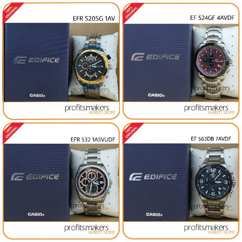 [SALE!!] ORIGINAL Edifice EFR 520SG 1AV / EF 524GF 4AVDF / EFR 532 1A5VUDF / EF 563DB 7AVDF  Casio