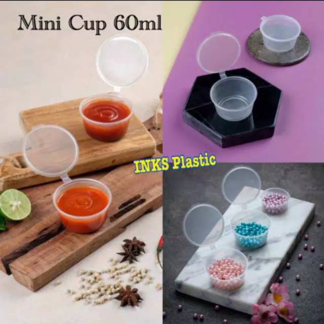 Jual Thinwall Sauce Cup 60ml 50pcs Shopee Indonesia