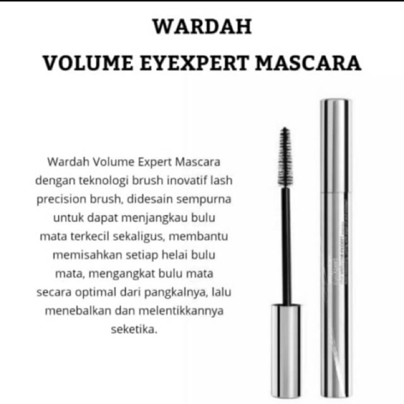 Mascara EyeXpert Volume Expert Mascara | Maskara Wardah | Maskara Volume | Maskara waterproof