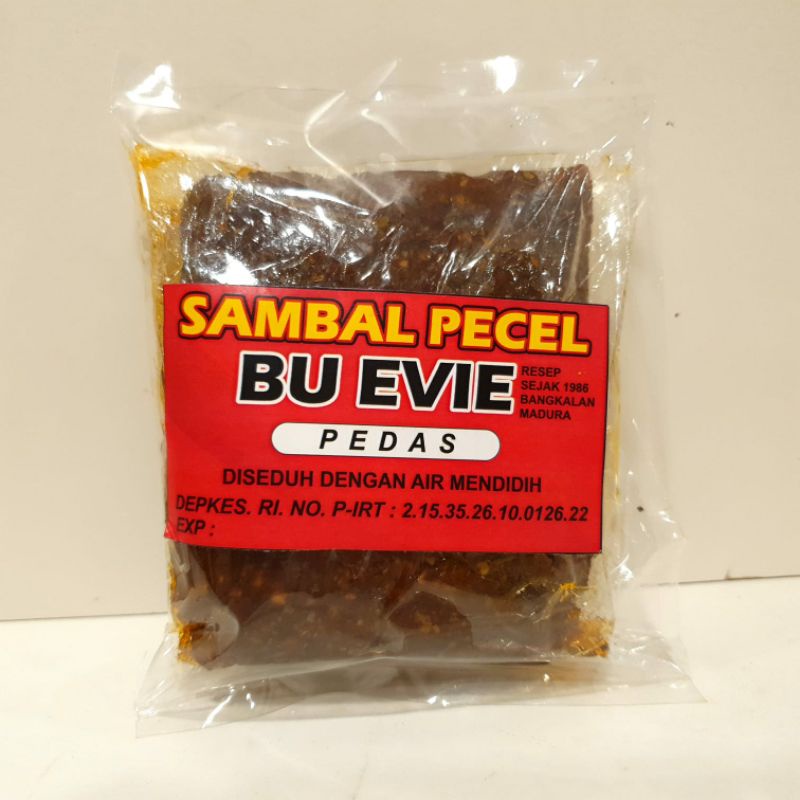 

sambal pecel Bu Evie Pedas