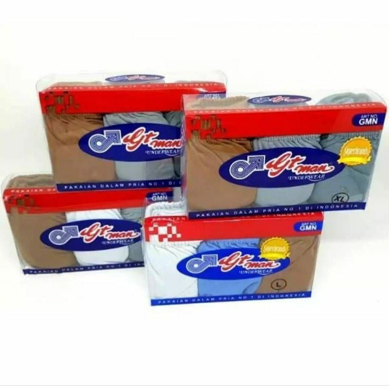 Celana dalam pria ISI 3pcs GTman GMM | Cd Gtman | pakaian dalam