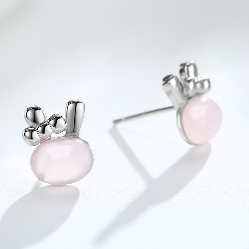 925 Perak Anting Anting Wanita Furongjing Perhiasan Fashion/Subang Telinga anting perempuan