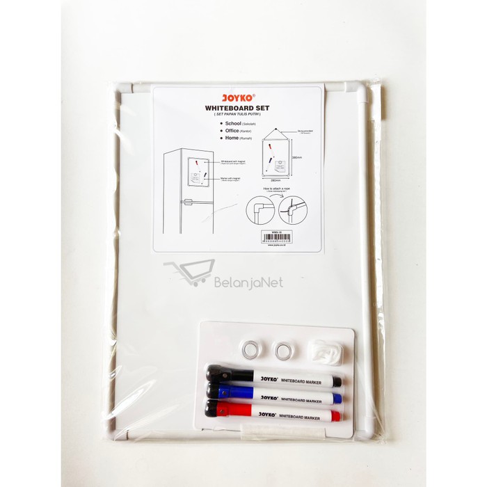 Whiteboard Set | Papan Tulis Putih Joyko WBS-10