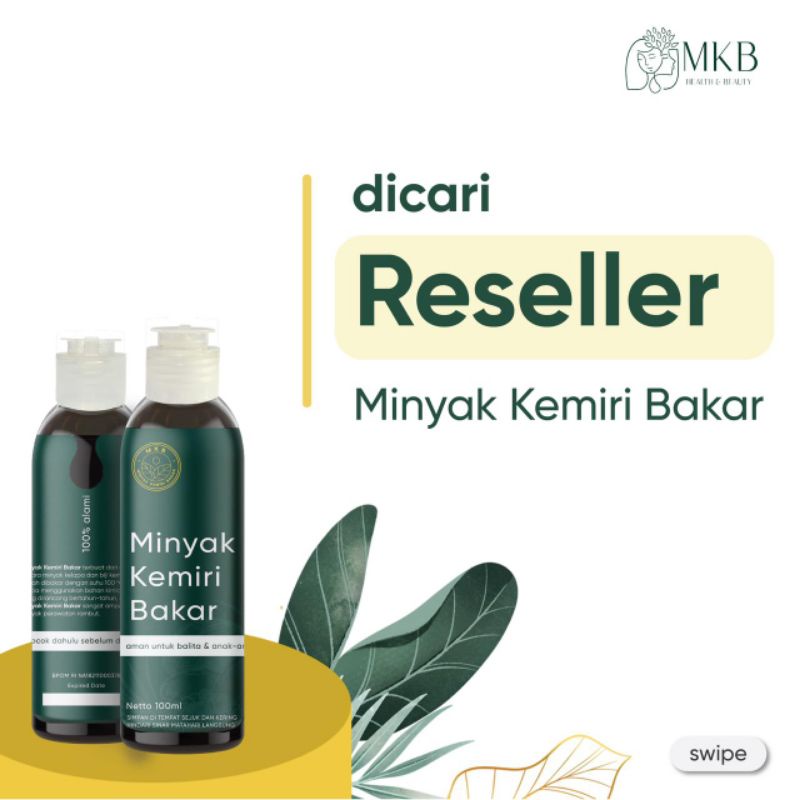 MINYAK KEMIRI BAKAR ASLI BALI 100 ML[ORIGINAL BPOM &amp; HALAL]