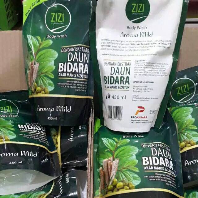 Sabun BIDARA Zizi Isi 450 ml  Body Wash 100 % Original Kemasan Refil