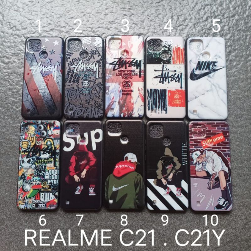 Case gambar Realme C21 motif cowok ( 3 motif ) soft case softcase softshell silikon cover casing kesing housing