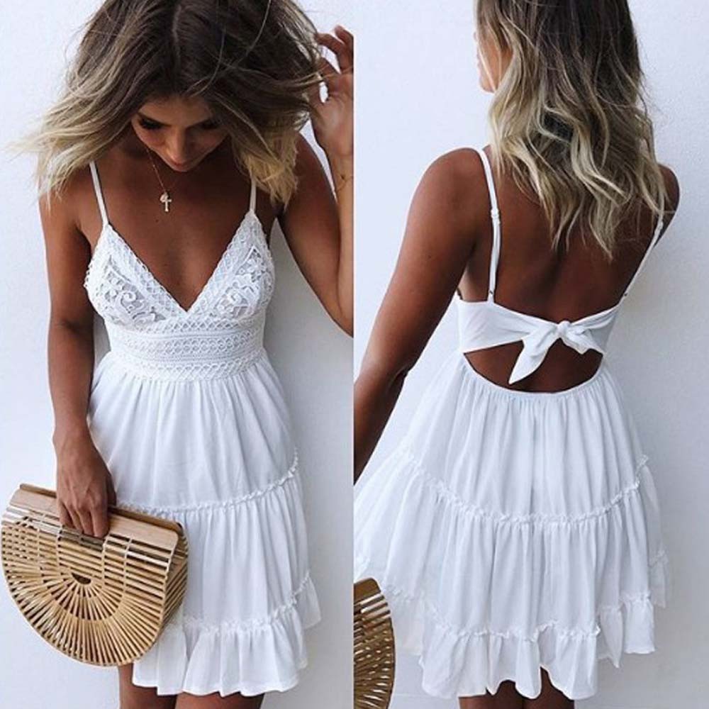 white dress for beach party