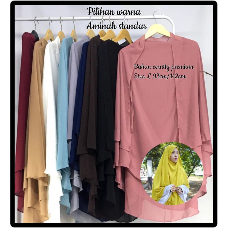 JILBAB KHIMAR AMINAH SIZE L ORIGINAL RAISA-6