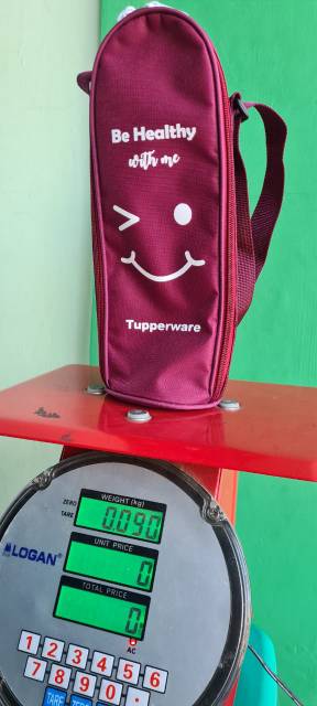 Tas tempat botol / tas ECO botol Tupperware 1 liter ( hanya tas )