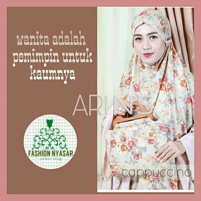 Mukena bali katun motif bunga ukuran super jumbo aneka warna