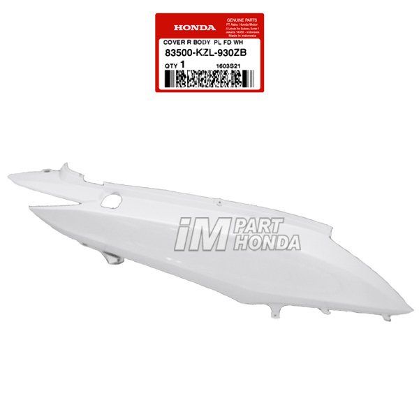 Cover Body Belakang Kanan Spacy Karbu Fi Putih 83500-KZL-930ZB