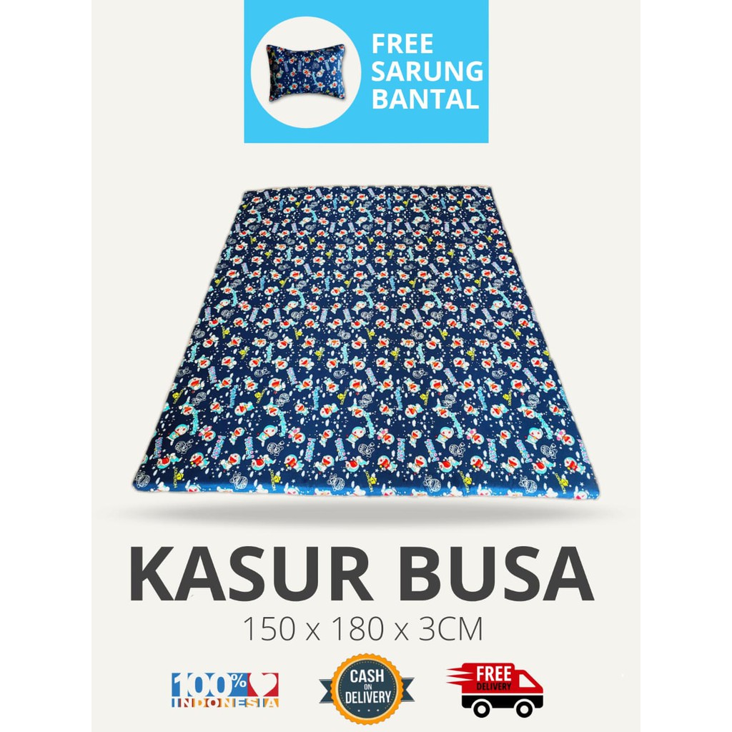 Kasur Busa Lantai Karakter 150 x 180 x 3 CM Plus Sarung Bantal / Kasur Lantai Karakter / Kasur Moder