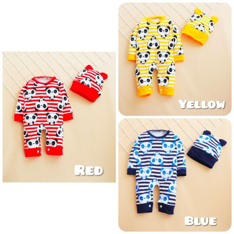 Jumper Bayi Motif Panda usia 3 - 18 bulan Baju Jumper bayi / Baju Anak Laki-laki