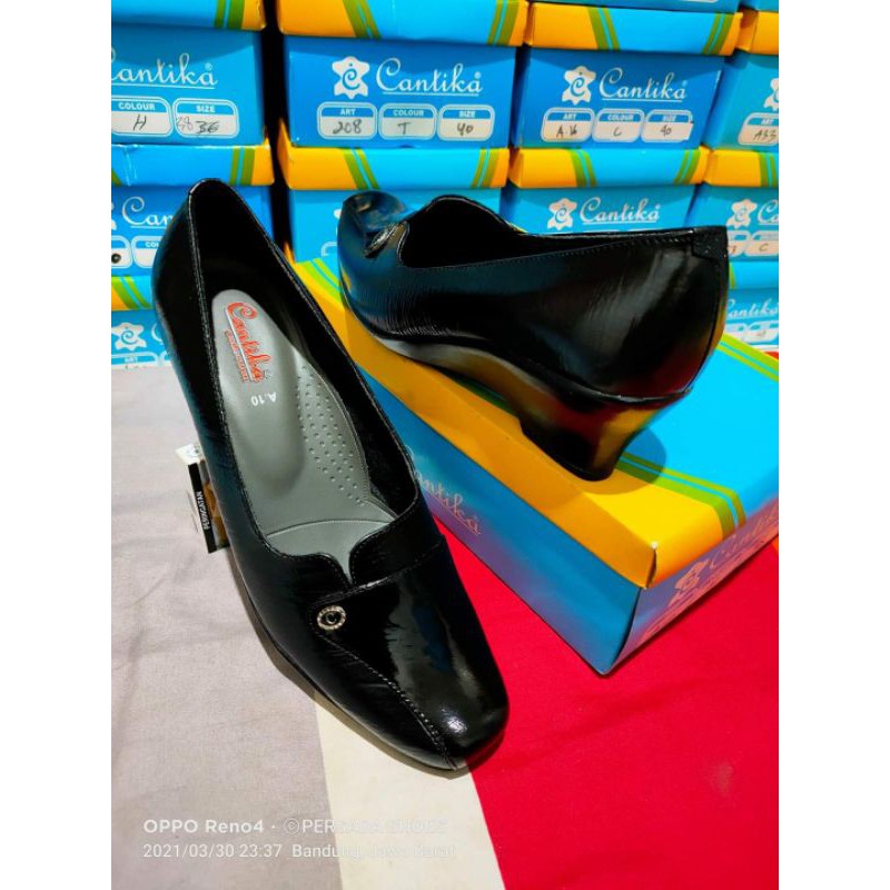 Sepatu Pantofel Kulit Wanita Cantika A10 ( Prokduksi Sendiri )