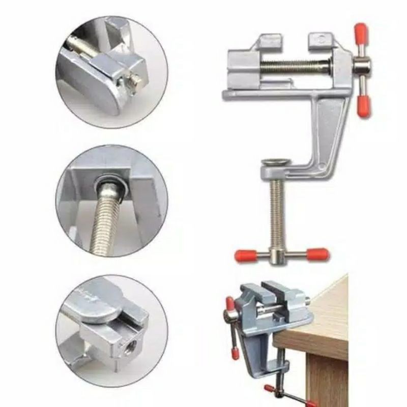 CATOK MEJA RAGUM MINI KLEM MEJA BENCH VISE CLAMP CRAFT WOODWORKING