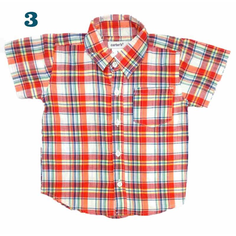 Kemeja Bayi &amp; Jumper Size 9M - 2T kotak anak Keren Anak Cowo Cowok