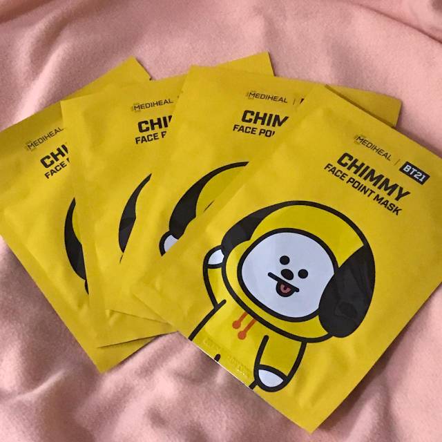 Download Mediheal Bt21 Chimmy Face Point Mask Ready Stock Shopee Indonesia Yellowimages Mockups