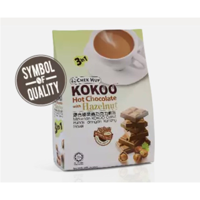 Chek Hup Kokop Hot Chocolate Drink with Hazelnut
