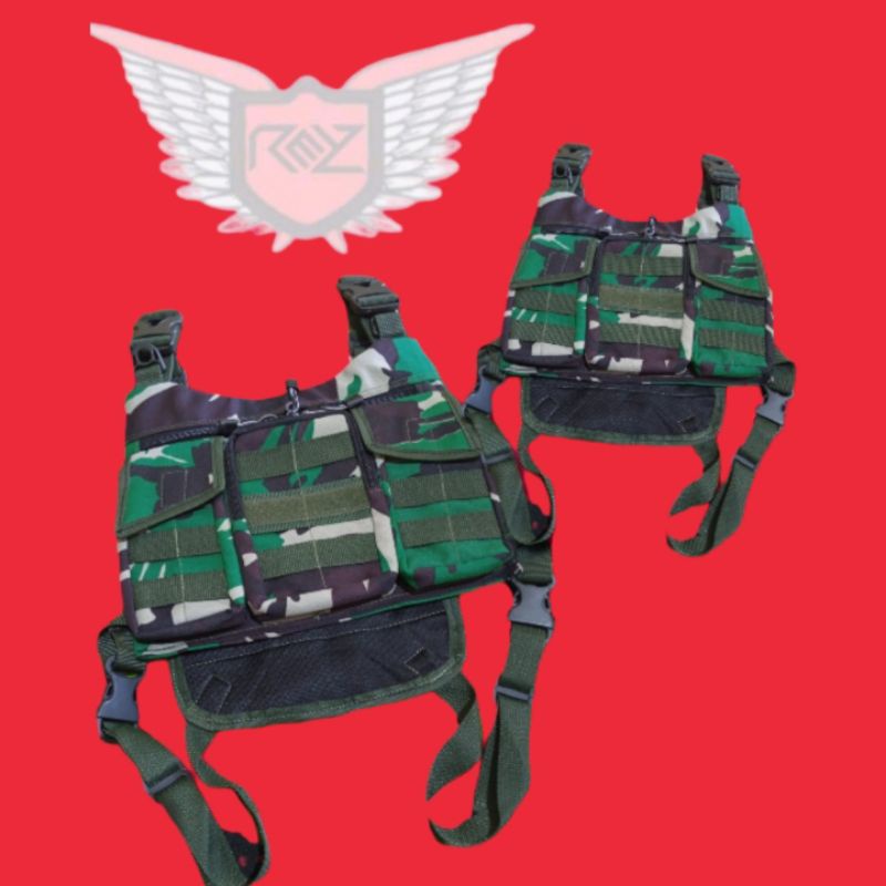 tas dada motif loreng malvinas bahan cordura high quality